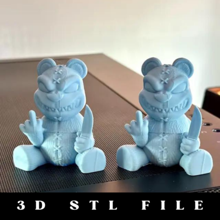 Naughty Panda Flipping the Bird STL file