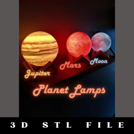 Planet Lamps STL File