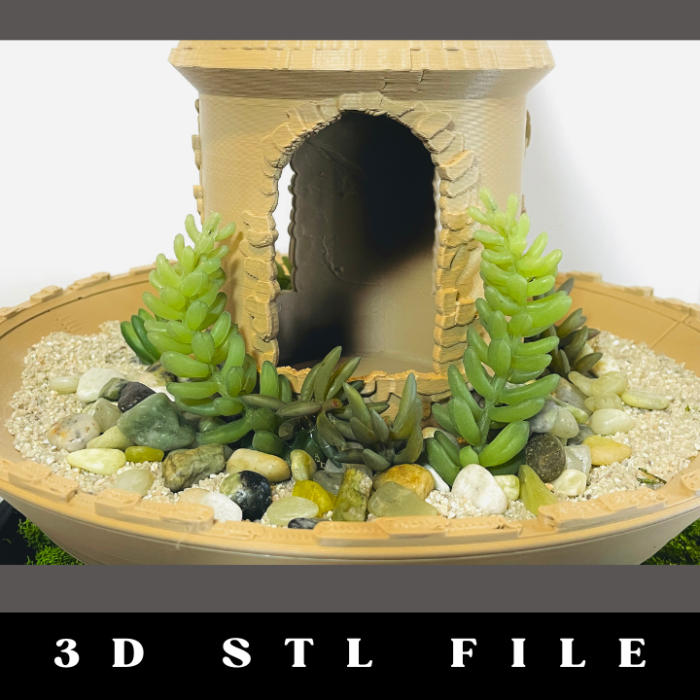 Upcycled Spool Planter STL file