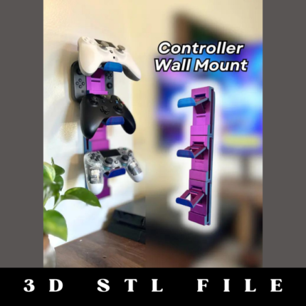 Wall Mounted Controller Holder STL File