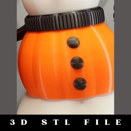 Giant Snowman Pumpkin Vest STL File