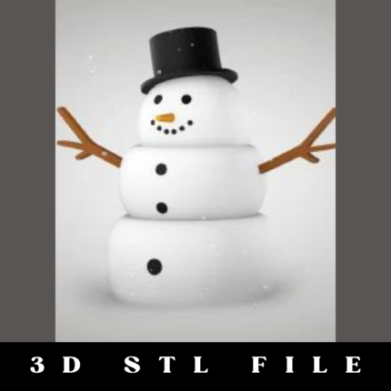 Snowman Tabletop STL File