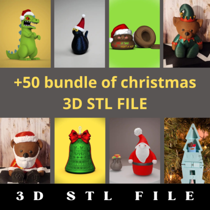 50+ Christmas 3D STL File Bundle