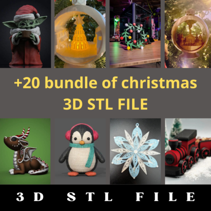 20+ Christmas 3D STL File Bundle