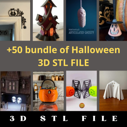 50+ Halloween 3D STL File Bundle