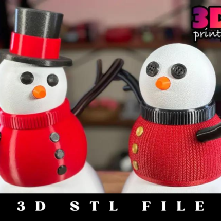 Giant Snowman Plain Head STL File