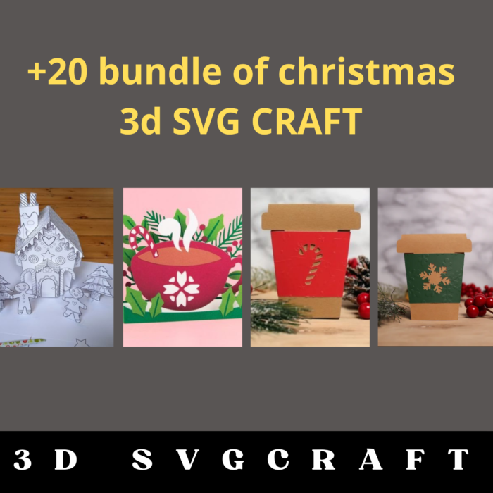 20+ Christmas 3D SVG Craft Bundle