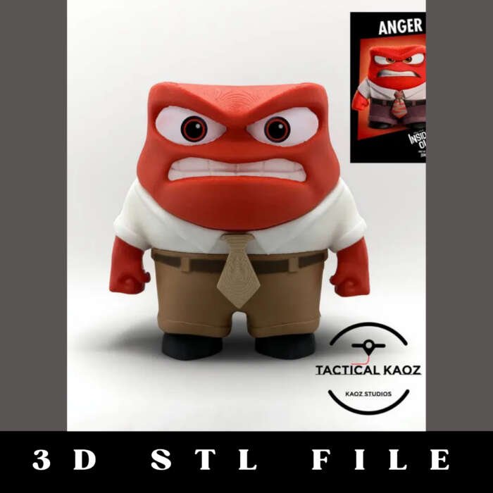 Anger Inside Out STL File