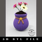 Knitted Rope Vase STL File