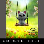 Cat Swing Buddy STL File