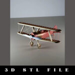 String Biplane STL File