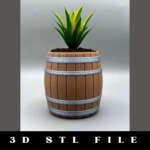 Wooden Barrel Storage STL File