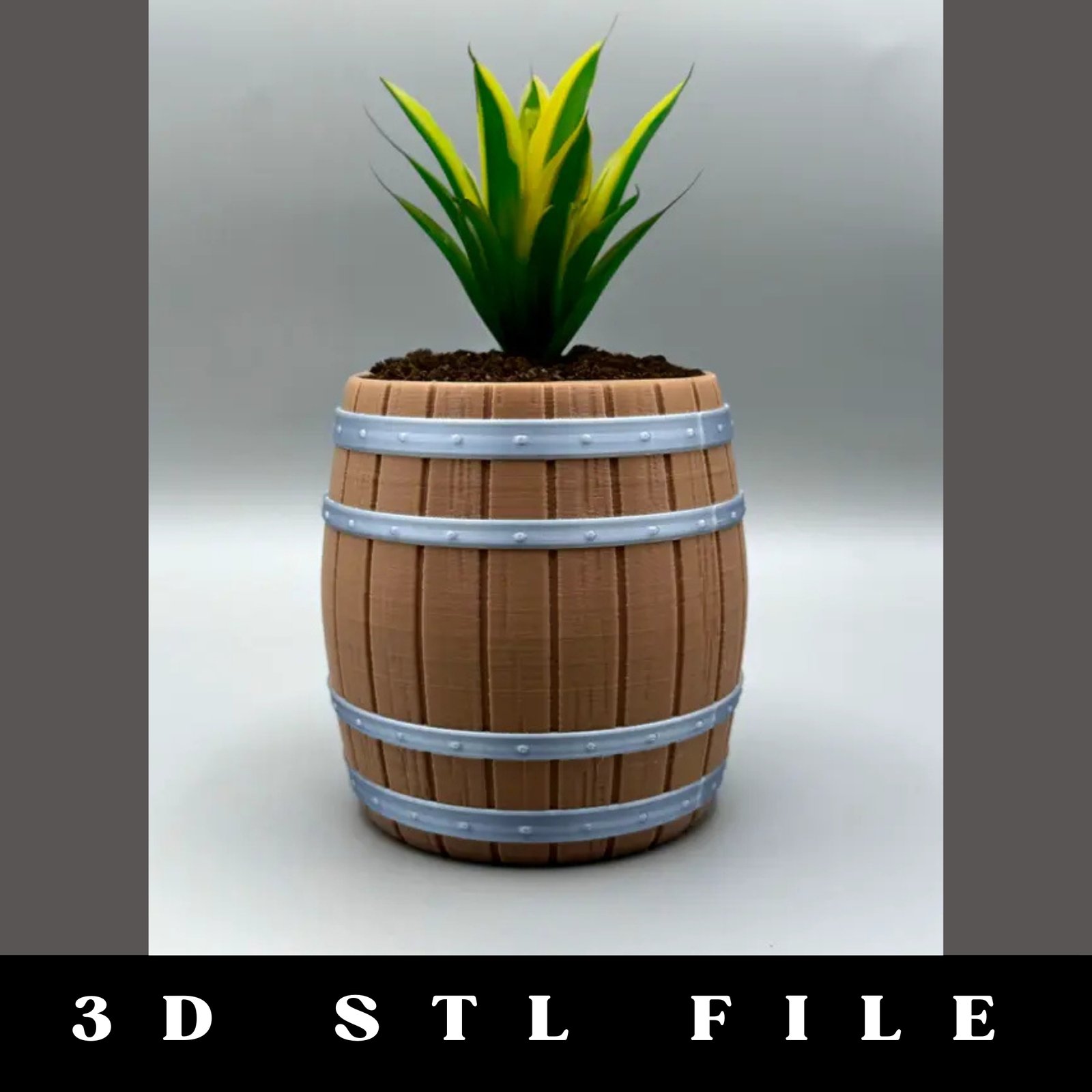 Wooden Barrel Storage STL File