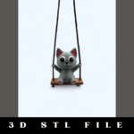 Cat Swing Buddy STL File