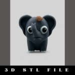 Tumbles the Playful Baby Elephant STL File