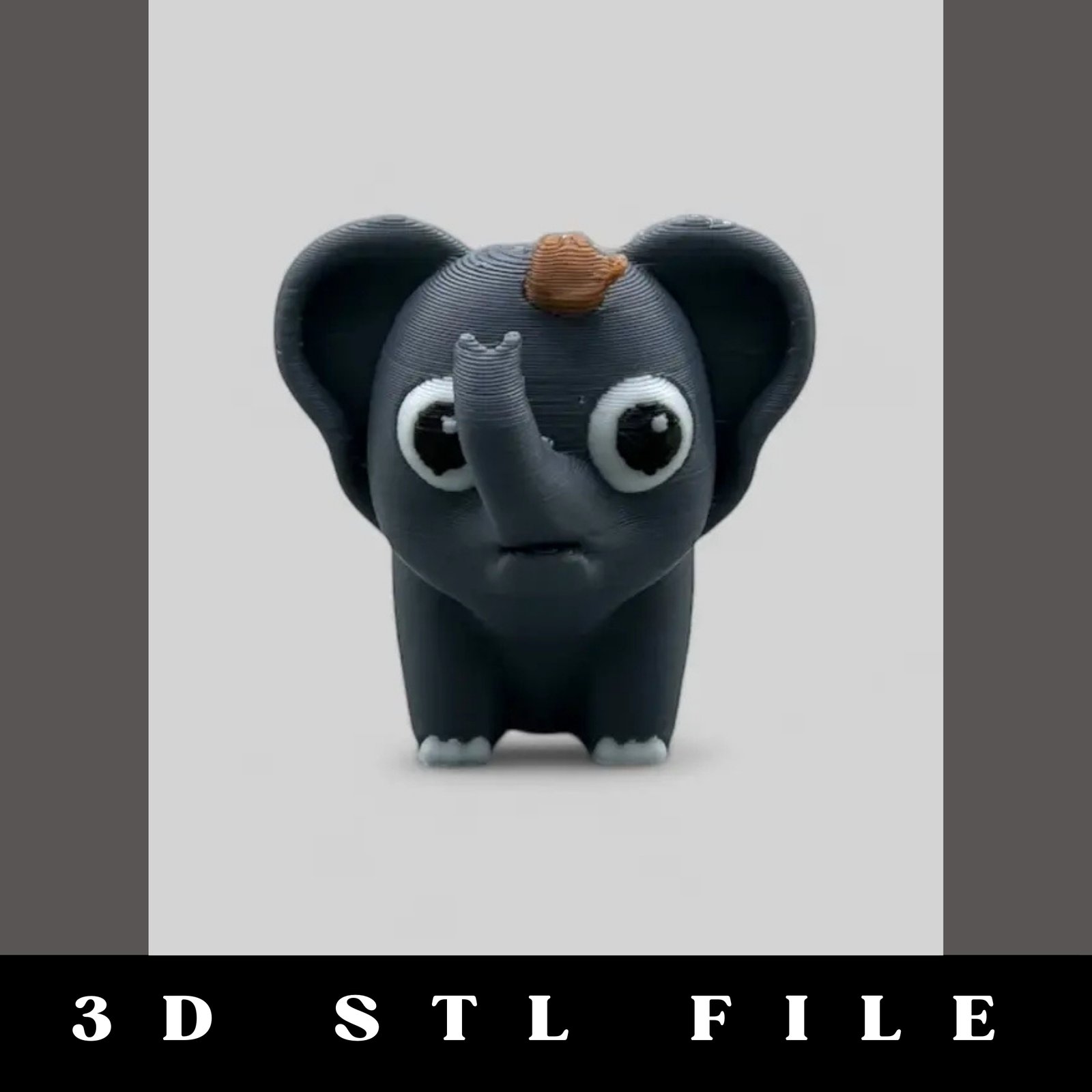 Tumbles the Playful Baby Elephant STL File