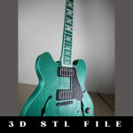 Gibson Guitar String Art STL File