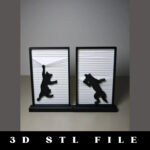 Hanging Cat Ornament STL File
