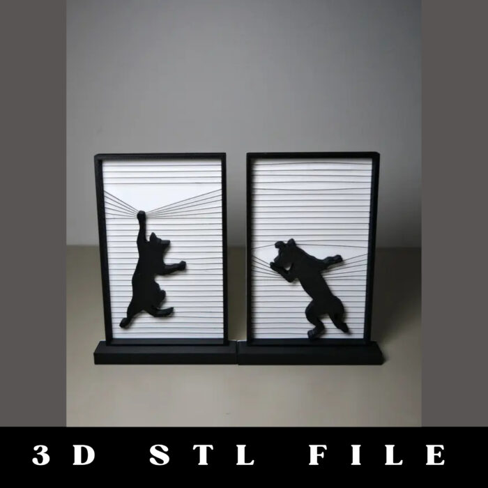 Hanging Cat Ornament STL File
