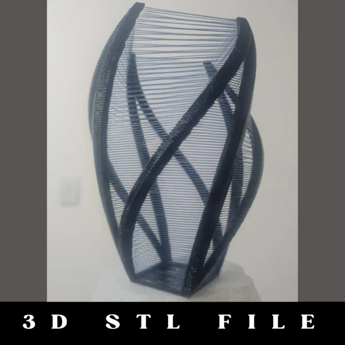 Twisty String Vase STL File