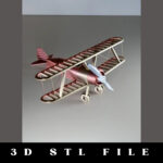 String Biplane STL File