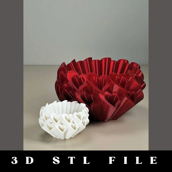 Hearts Bowl STL File