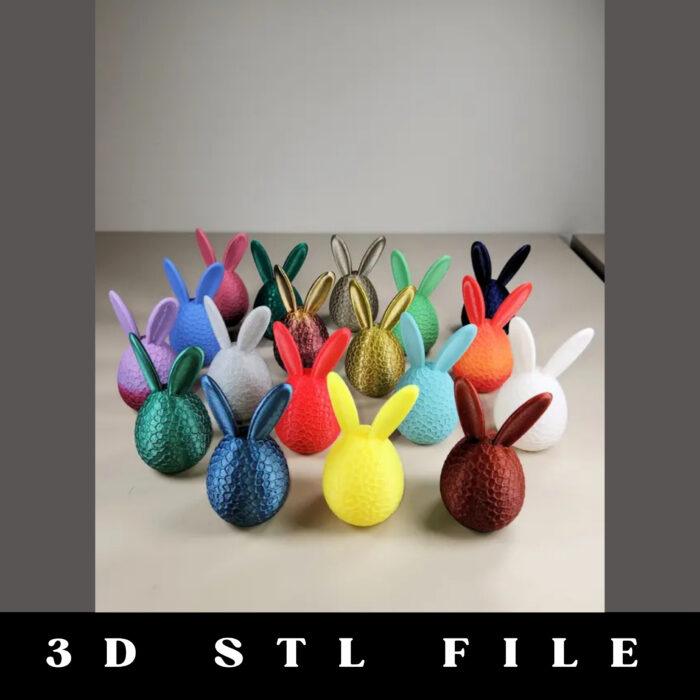 Egg Bunny Gift Pot STL File