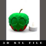 Poison Apple Tealight Holder STL File