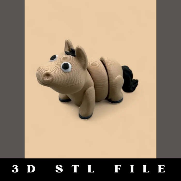 Articulating Flexy Horse STL File