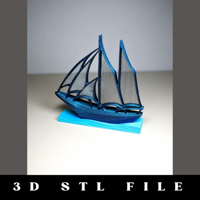 String Schooner Model STL File