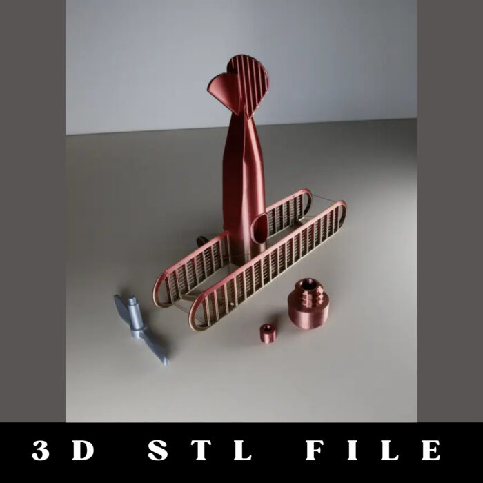 String Biplane STL File