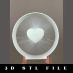 Heart Strings Artwork STL File