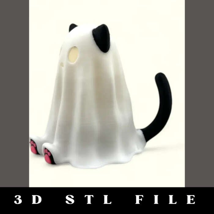 Spooky Glow Cat STL File