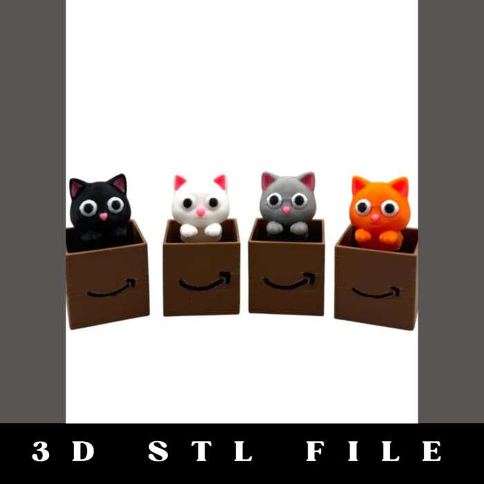 Clicky Cat Fidget STL File