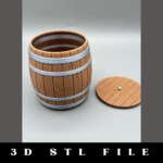 Wooden Barrel Storage STL File