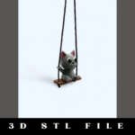 Cat Swing Buddy STL File