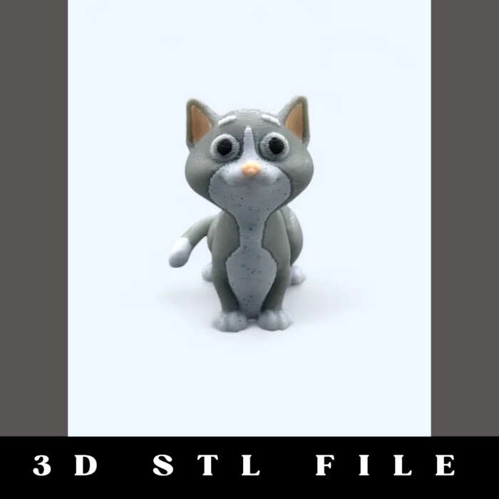 Cuddles the Cat Articulating Flexy STL File