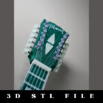 Gibson Guitar String Art STL File