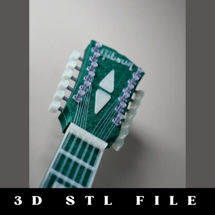 Gibson Guitar String Art STL File