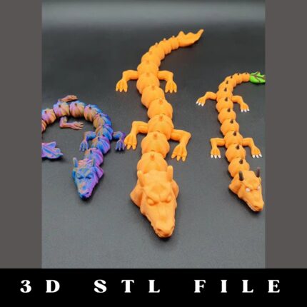 Pumpkin Dragon Flexi STL File