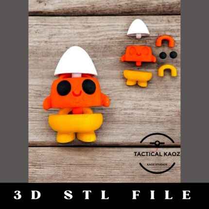 Mini Candy Corn Flexy STL File