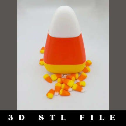 Candy Corn Container STL File