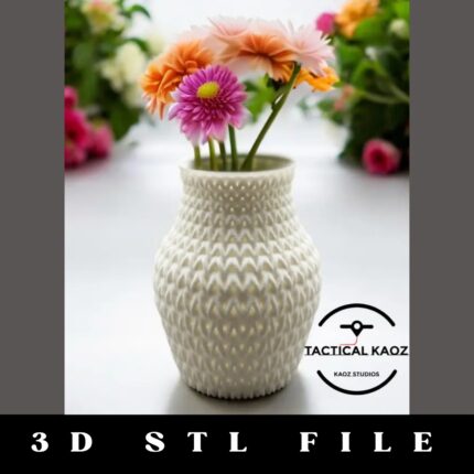 Knitted Elegance Vase STL File