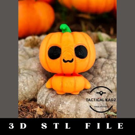 Mini Pumpkin Articulating STL File