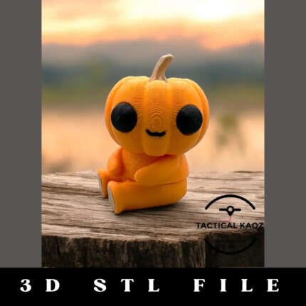 Wiggly Pumpkin Pal STL File