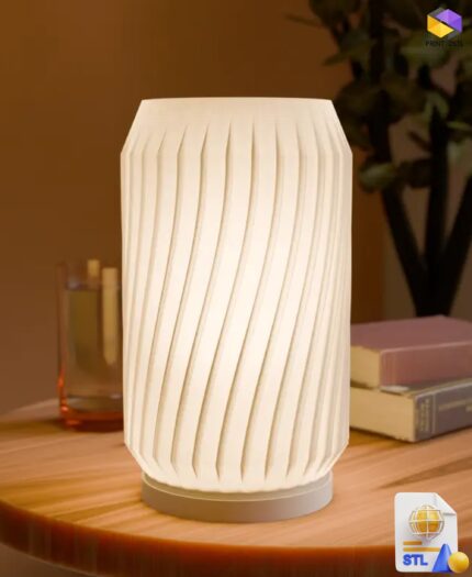 Modern Twist Lamp STL File