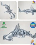 Hammerhead Shark Bones STL File