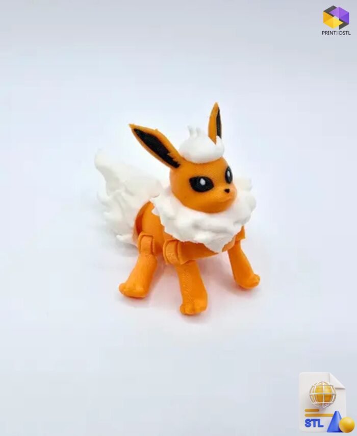 Pocket Pets Pocket Flexi Flareon STL File