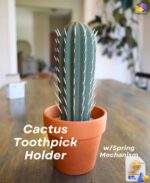 Cactus Toothpick Holder STL File