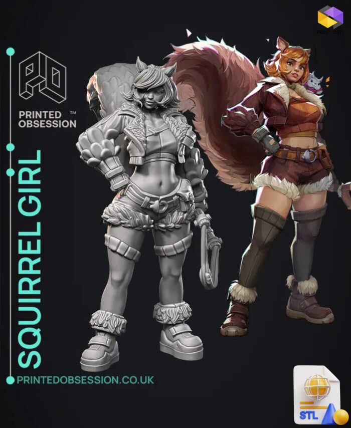 Squirrel Girl Marvel Rivals STL File